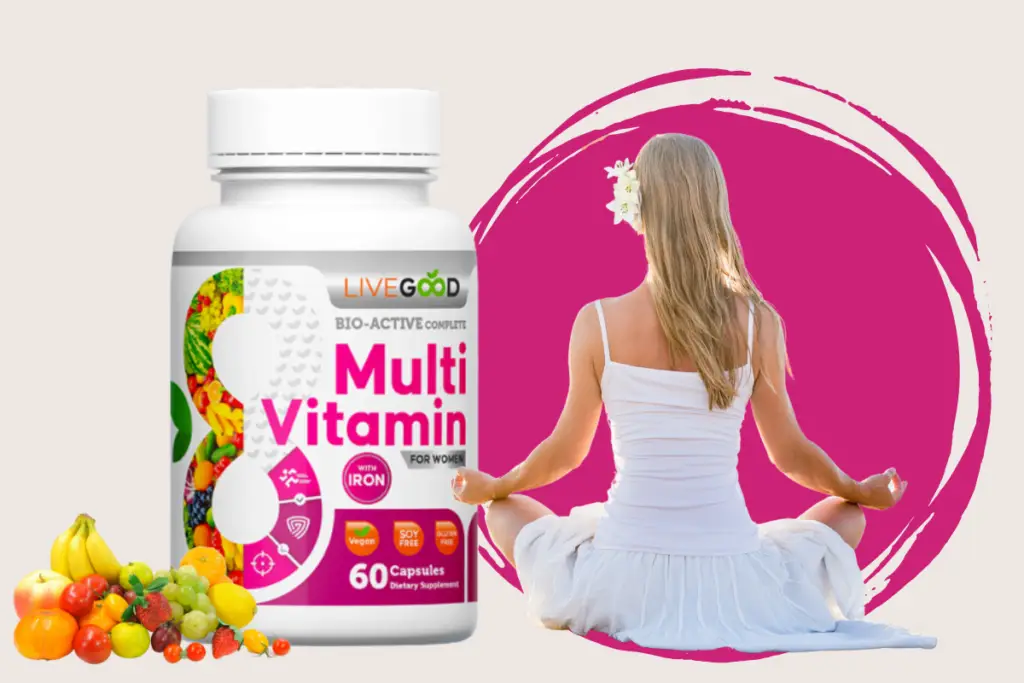 LiveGood Bio Active Complete Multivamin for women with iron